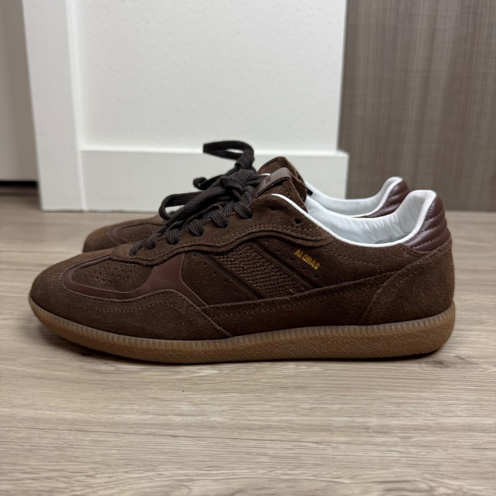 NEW ALOHAS Tb.490 Rife Chocolate Brown Leather Suede Sneakers Size 39 - Picture 8 of 12